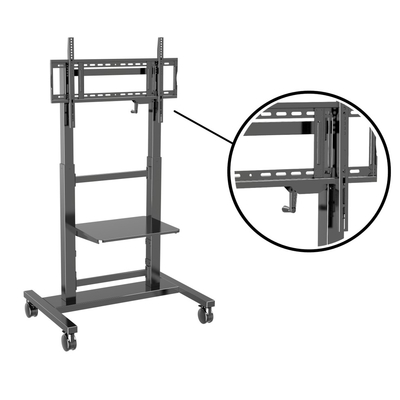 65 75 pouces support mobile pour interactif panneau plat TV mobile mural support pour carte à puce avec prix compétitif