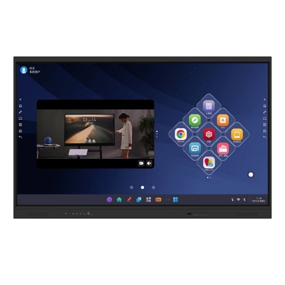 Tableau blanc interactif IR EDLA Google certifié Android noir OPS 40 points Moniteur avec capteur de lumière NFC Pour les écoliers