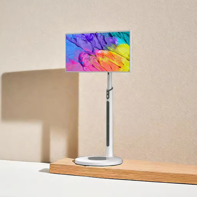 Kiosque d'écran tactile portable de 32 pouces avec écran avec 4096 niveau de sensation de pression téléviseur intelligent.