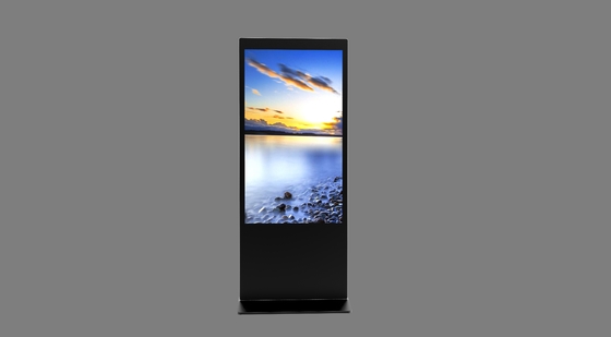 Affichage LCD publicitaire intérieur 43 pouces plancher debout design personnalisé supermarché affichage stand digital signage kiosque