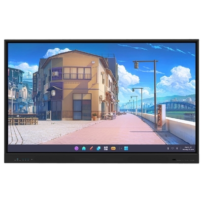 500cd/m2 Lumière LCD Smart Board avec Android OS 14 et Ou Couleur du cadre gris noir