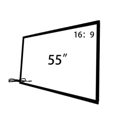 55 65 75 pouces cadre tactile infrarouge avec verre trempé USB pour téléviseur Smart Monitor Kiosque