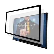 nouvelle iboard usine personnalisée 19 32 43 55 65 75 86 pouces de puissance USB cadre tactile infrarouge avec 10 points de contact et verre