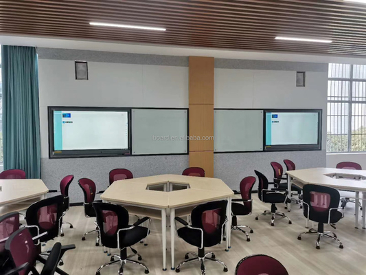 Iboard Tableau interactif 98 105 110 pouces Résolution 4K Cadre en aluminium avec logiciel de bureau Zoom Équipes de réunion Caméra Microphone en option pour la salle de classe de bureau