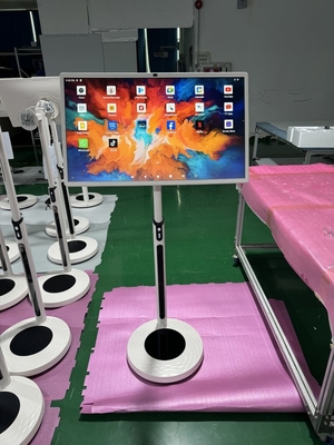 iBoard 32 pouces Android 13 Smart Touch Screen Affichage sans fil dans la cellule avec caméra 5-7H longue durée de vie de la batterie