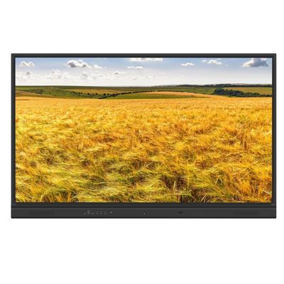Tableau LCD interactif de 75 à 86 pouces monté sur le mur avec 2x 15W haut-parleurs subwoofer Optionnel et optionnel Caméra intégrée et microphone Système PC Android