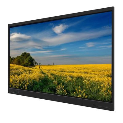 Tableau blanc interactif à écran tactile mural 75 pouces avec interface Type-C USB HDMI VGA RJ45 Logiciel de réunion et d'enseignement