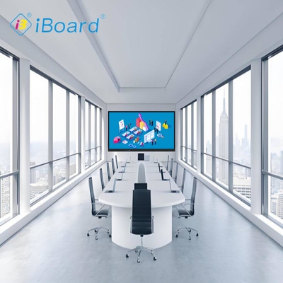 Écran plat interactif 98 pouces 4K UHD avec écran tactile intelligent et fonction d'IA de projection Tableau blanc intelligent pour salle de réunion