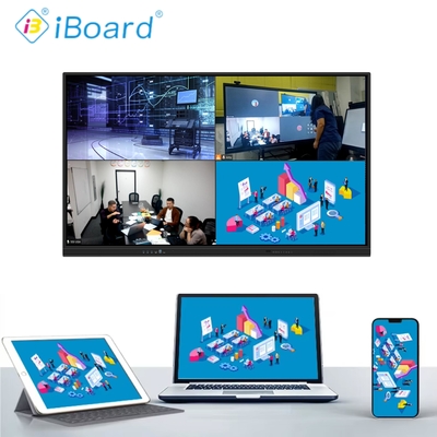 Écran plat interactif 110 pouces 4K UHD avec écran tactile intelligent et fonction d'IA de projection Tableau blanc intelligent pour l'académie
