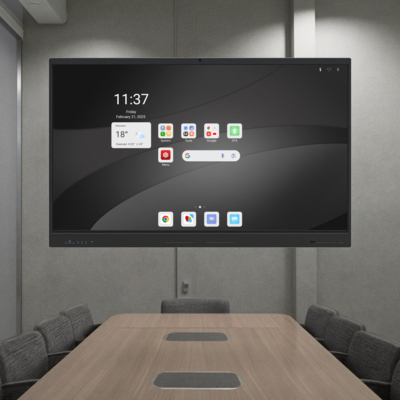 Panneau d'affichage à écran tactile de tableau blanc interactif en gros d'usine, verre trempé de 4 mm avec partage d'écran sans fil HDMI, projection rapide d'écran, Android 14, 8+128 Go, 16+256 Go