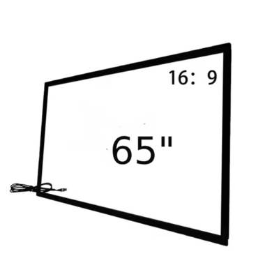 Cadre tactile infrarouge superposé 32 43 49 55 65 75 pouces 40 points de contact infrarouges avec connexion USB pour kiosque numérique, totem, moniteur TV