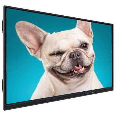 Panneau plat interactif avec des touches rapides de deux côtés, support de capteur lumineux et température de fonctionnement de 0°C à 50°C pour les réunions d'affaires