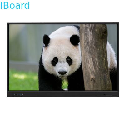 Moniteur tactile interactif de 75 pouces avec 20/40 points de contact et contact infrarouge pour l'enseignement scolaire et les réunions de bureau