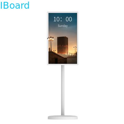 Téléviseur portable à écran tactile intelligent de 32 pouces avec caméra intégrée et batterie de 15000 mAh pour une utilisation interactive du tableau blanc