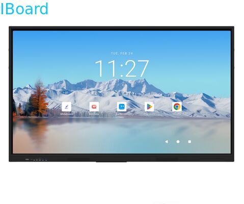 iBoard Tableau blanc interactif Android 16 certifié EDLA Écran plat interactif