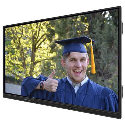 Écran tactile multi anti-éblouissement Mobile Stand LCD Digital Interactive Smart Board 55 65 75 pouces Interactif Panneau plat