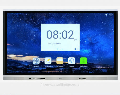 4K 55 65 75 86 98 pouces Interactif tableau plat interactif tableau blanc tableau intelligent pour réunion d'enseignement