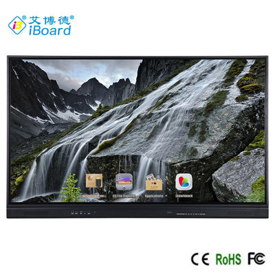 Tableau blanc interactif de 65 pouces LED, couleur noire infrarouge de points de contact de l'écran plat 10/20 d'Android 9 Smart