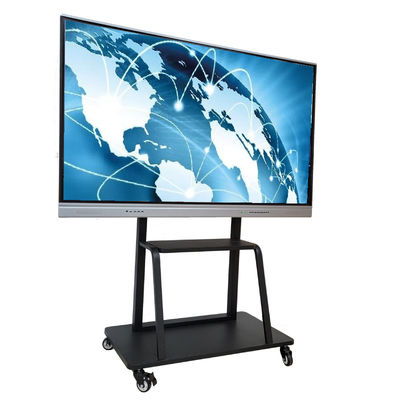 Écran plat interactif de cadre étroit écran tactile multi de 75 pouces