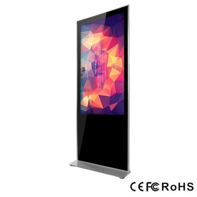 Affichage numérique sur pied de 65 pouces avec angle de vision de 178 degrés et approbation FCC