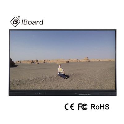 550W 98 l'affichage à panneau plat interactif de pouce 4K a gâché le verre d'AG